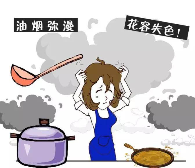 油煙彌漫，花容失色！